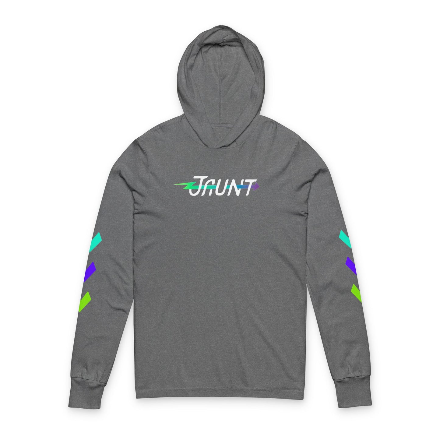Hooded Long Sleeve Tee — 'Jaunt' Electric Rider